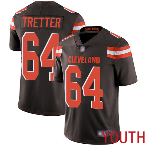 Cleveland Browns JC Tretter Youth Brown Limited Jersey #64 NFL Football Home Vapor Untouchable